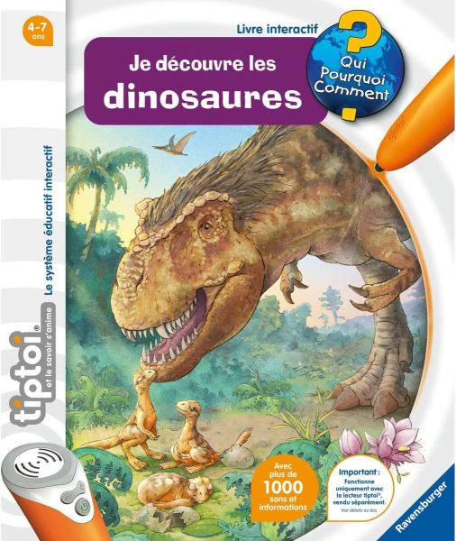 RAV001453 - Libro interactivo TIPTOI - Je découvre les Dinosaures | a partir de 4 años - 1