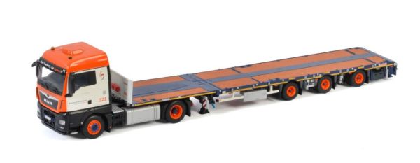 WSI01-3202 - MAN TGX XLX EURO 6C 4x2 con plataforma de 3 ejes UNIVERSAL TRANSPORT - 1