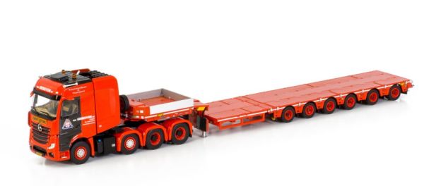 WSI01-3409 - MERCEDES ACTROS MP5 SLT BIGSPACE 8x4 con plataforma baja de 6 ejes VAN GRINSVEN - 1