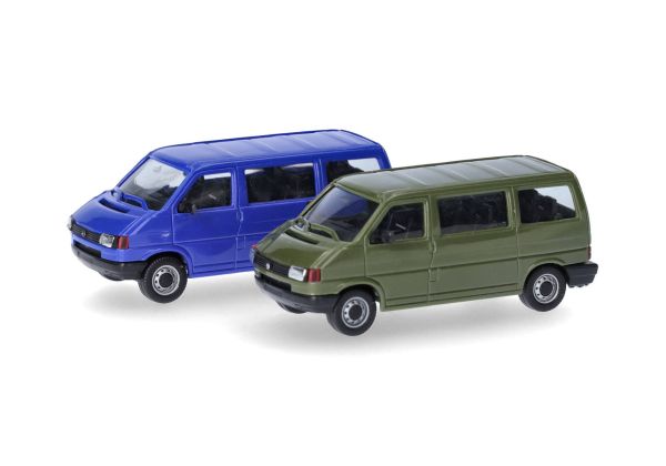 HER012805-002 - VOLKSWAGEN T4 verde y azul - 2 piezas para ensamblar - 1