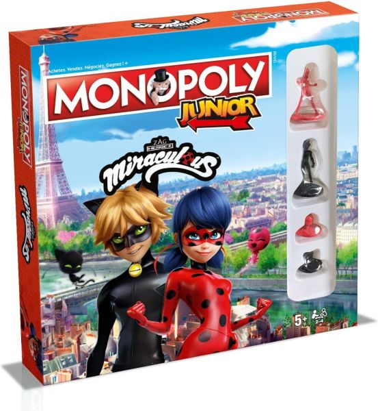 WIN0237 - MONOPOLY Junior - Miraculous | a partir de 5 años - 1