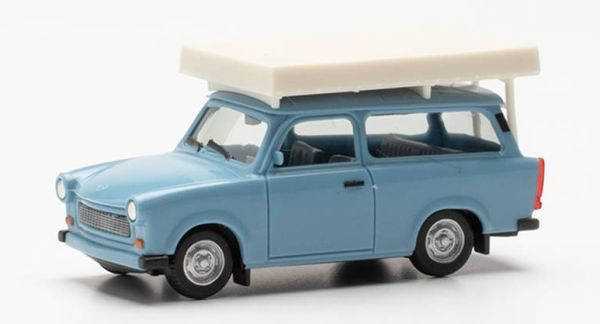 HER024181-003 - TRABANT azul pastel con carpa de techo - 1