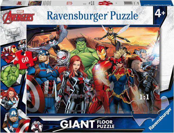 RAV030941 - Puzzle de 60 piezas Marvel VENGADORES - 1