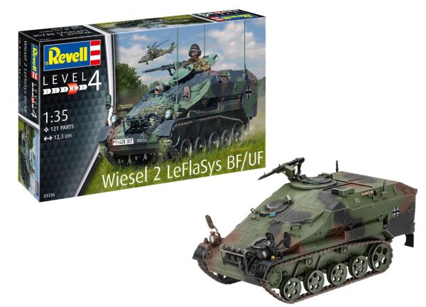 REV03336 - Tanque Wiesel con 2 leflasys BF/UF para montar y pintar - 1