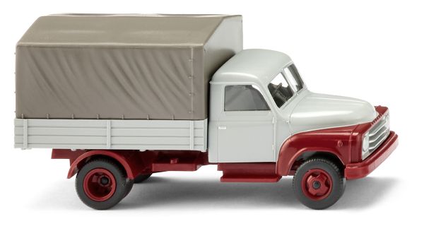 WIK034504 - HANOMAG L 28 camión lona gris - 1