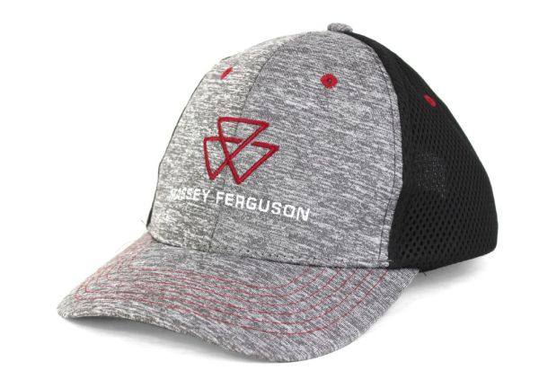 03446 - Gorra MASSEY FERGUSON gris con parte posterior de malla negra - 1