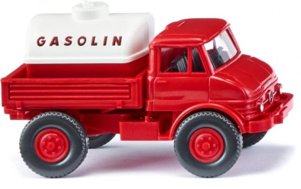 WIK037109 - Camión rojo y blanco - UNIMOG U 406 Gasolin - 1