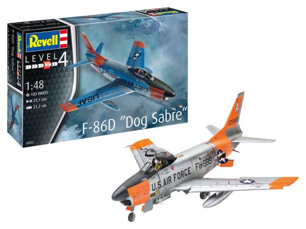 REV03832 - Avión F-86D Dog Sabre para construir y pintar - 1