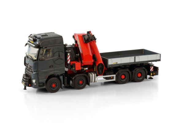 WSI04-2139 - MERCEDES-BENZ Arocs Big Space Camión recto 8x4 con grúa de descarga PALFINGER PK 165.002 TEC7 + JIB - 1