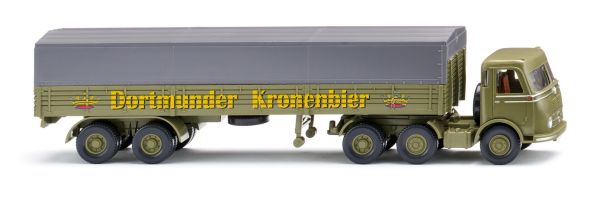 WIK051457 - MERCEDES-BENZ LPS 333 6x4 con remolque lona 2 ejes DORTMUNDER KRONENBIER - 1