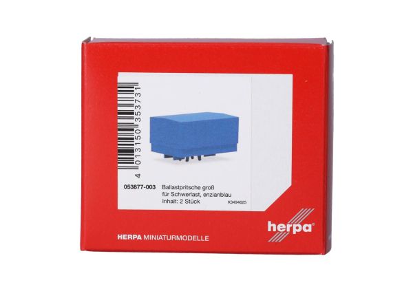 HER053877-003 - Lastre con lona para cargas pesadas azul - 2 piezas para montar - 1