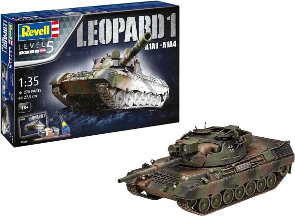 REV05656 - Char Geschenkset Leopard 1 A1A1-A1A4 para montar y pintar - 1