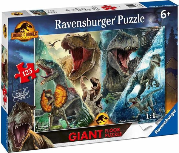 RAV056903 - Puzzle Gigante 125 Piezas MUNDO JURASICO - 1