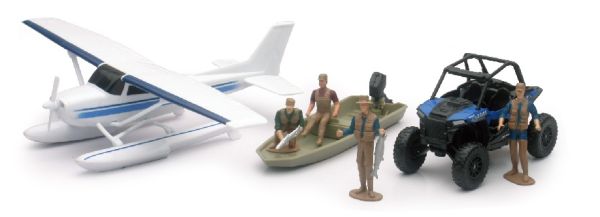 NEW05716 - Hidroavión Cessa con quad Polaris y personaje  - 1