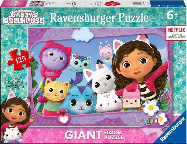 RAV057283 - Puzzle Gigante 125 Piezas GABBY's y la casa mágica - 1