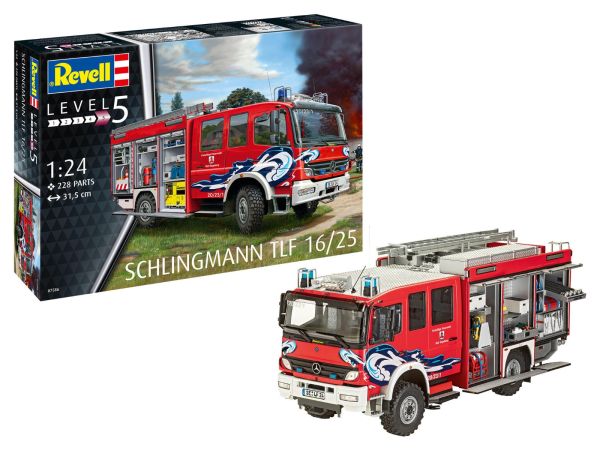 REV07586 - Coche de bomberos Schlingmann TLF 16/25 para montar y pintar - 1