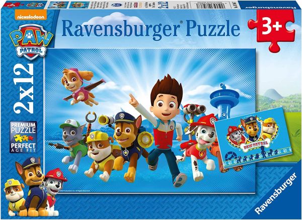 RAV075867 - 2 Puzzles de 12 piezas Ryder y la Patrulla - 1