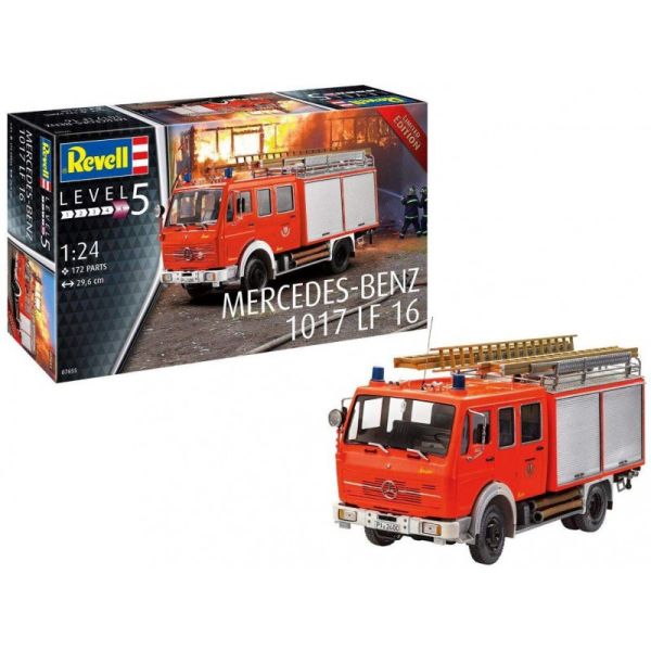 REV07655 - MERCEDES-BENZ 1017 LF 16 Bomberos para montar y pintar - 1