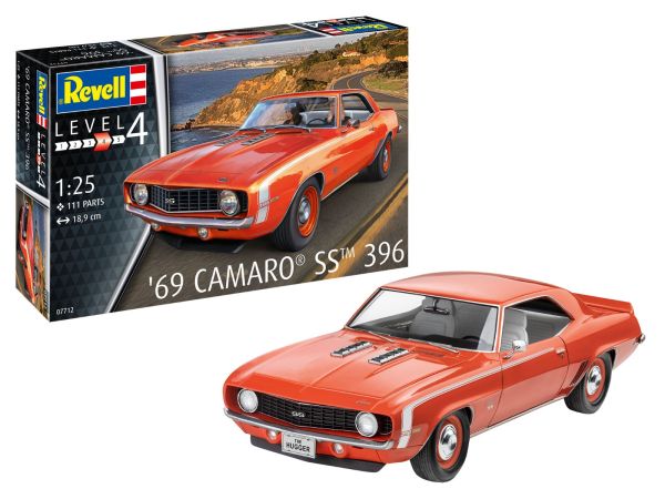 REV07712 - CAMARO SS 396 1969 para montar y pintar - 1