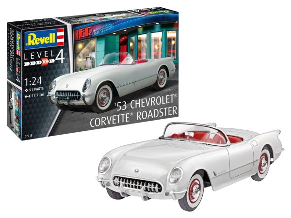 REV07718 - CHEVROLET Corvette Roadster 1953 para montar y pintar - 1