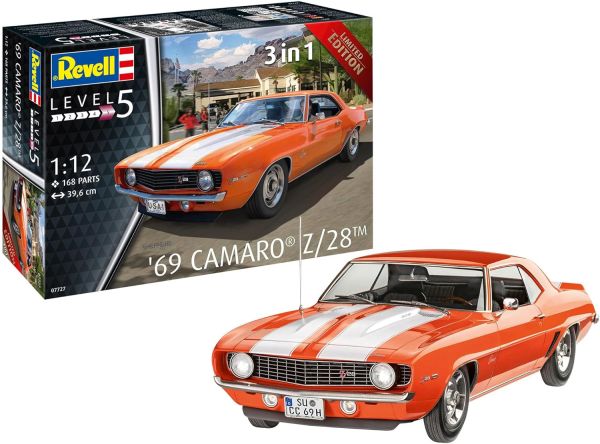 REV07727 - CHEVROELT Camaro Z/28 1969 - Edición limitada para montar y pintar - 1