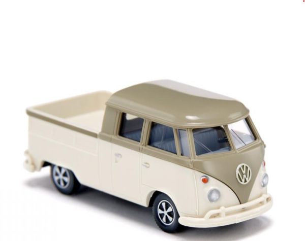 WIK078907 - Furgoneta gris oliva/blanco perla - VOLKSWAGEN T1 crew cab - 1