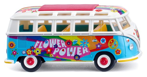 WIK079744 - VOLKSWAGEN Tipo 1 samba bus - FLOWER POWER - 1