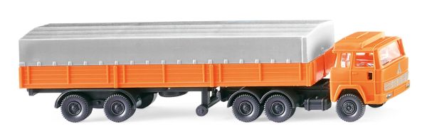 WIK095611 - MAGIRUS 6x4 con remolque de 2 ejes Naranja - 1