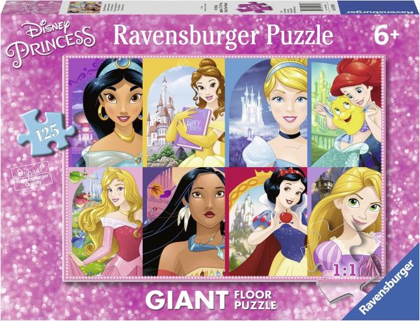 RAV097890 - Puzzle Gigante 125 Piezas El Mundo de las Princesas - 1