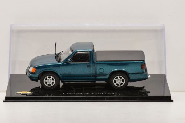 MAGCHES10-1995 - Camioneta CHEVROLET S-10 1995 verde / azul metalizado - 1