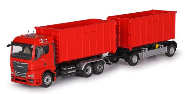 CONSET10019 - MAN TGX GM 6x2 Camión recto con volquete y 1+1 ejes rojo - 1