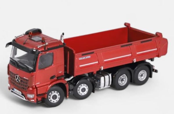 NZG1066/10 - MERCEDES-BENZ Arocs 8x4 Volquete MEILLER Rojo metalizado - 1