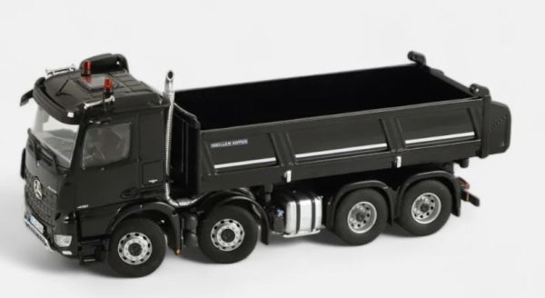 NZG1066/50 - MERCEDES-BENZ Arocs 8x4 Volquete MEILLER Negro - 1