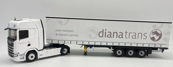 ELI118185 - SCANIA 500 S 4x2 avec remorque bâchée 3 Axes - Transport DIANA - 1