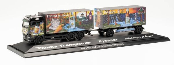 HER122207 - MAN TGX 6X4 con remolque GX de 2 ejes PYRASER II THOMA TRANSPORT - 1