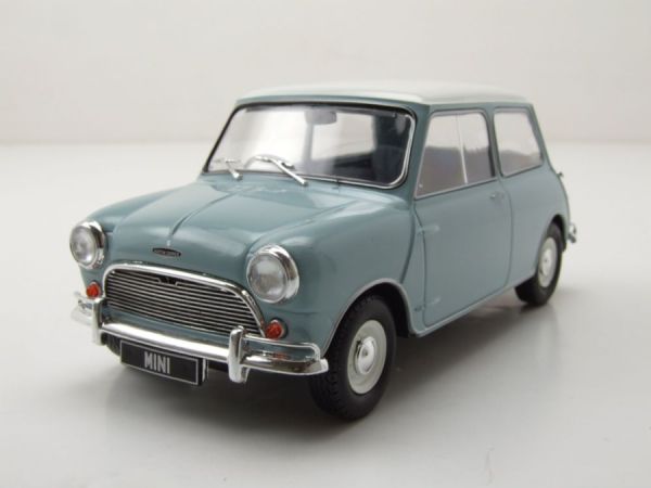 WBXWB124183 - AUSTIN Mini Cooper S 1965 Azul claro con techo blanco - 1