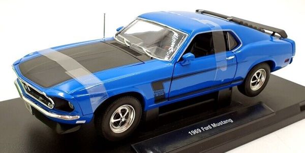 WEL12516BLEU - FORD Mustang boss 302 1969 azul - 1