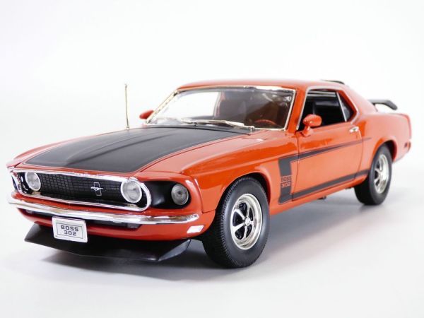 WEL12516ROUGE - FORD Mustang boss 302 1969 rojo - 1