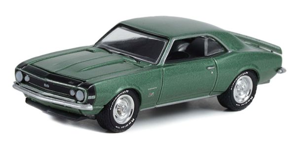 GREEN13320-A - CHEVROLET Camaro SS 369 1967 verde de la serie GL MUSCLE bajo blister - 1