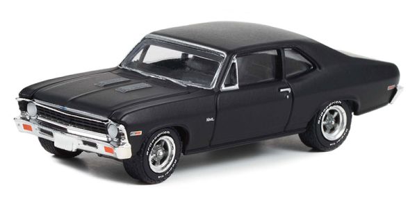 GREEN13320-B - 1969 CHEVROLET Nova negro GL MUSCLE bajo blister - 1