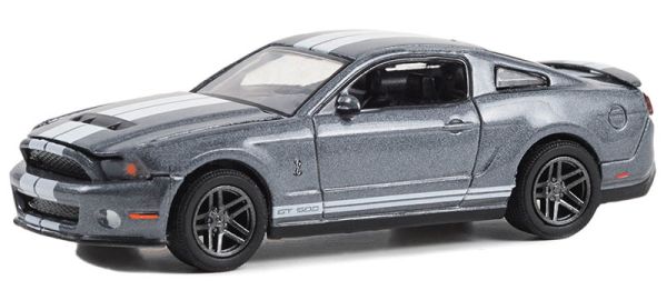 GREEN13340-D - SHELBY GT500 2010 gris de la serie THE STAMPEDE en blister - 1