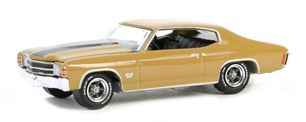 GREEN13350-C - CHEVROLET Chevelle SS 454 1971 Marrón de la serie GL MUSCLE en blister - 1