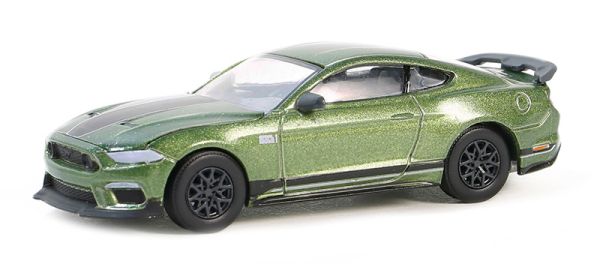 GREEN13350-F - FORD Mustang MacH 1 2022 Verde de la gama GL MUSCLE en blister - 1