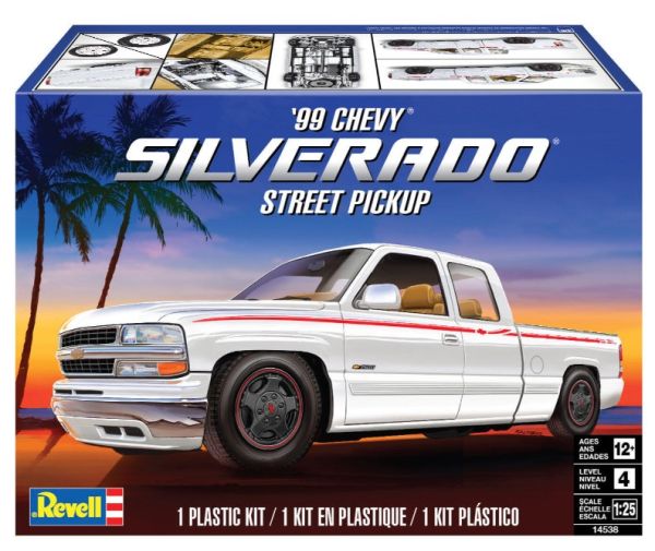 REV14538 - CHEVY Silverado street pickup 1999 para montar y pintar - 1