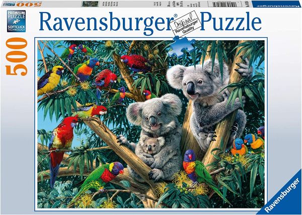 RAV148264 - Puzzle de 500 piezas Koalas en el árbol - 1