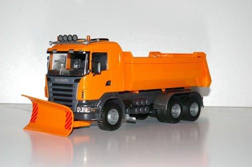 EMEK15508 - SCANIA G 6x4 naranja con hoja de nieve - 1