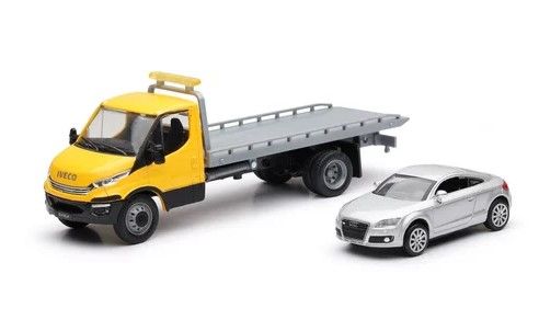 NEW16233C - Camión IVECO con AUDI TT gris - 1