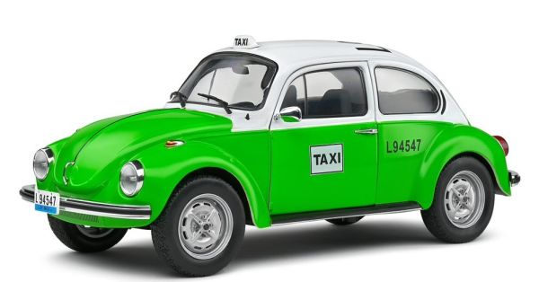 SOL1800521 - VOLKSWAGEN Escarabajo 1303 1974 Taxi Mexicano Verde y Blanco - 1