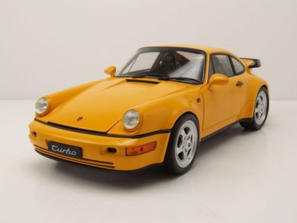 WEL18026JAUNE - PORSCHE 964 Turbo 1989 amarillo - 1