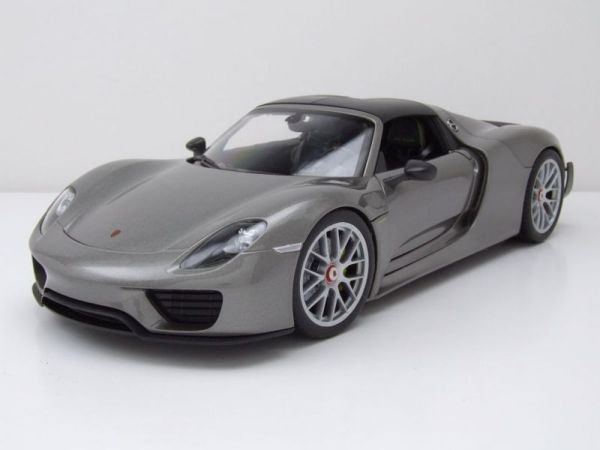 WEL18051HTNOIR - PORSCHE 918 Spyder Hardtop negro 2012 gris - 1